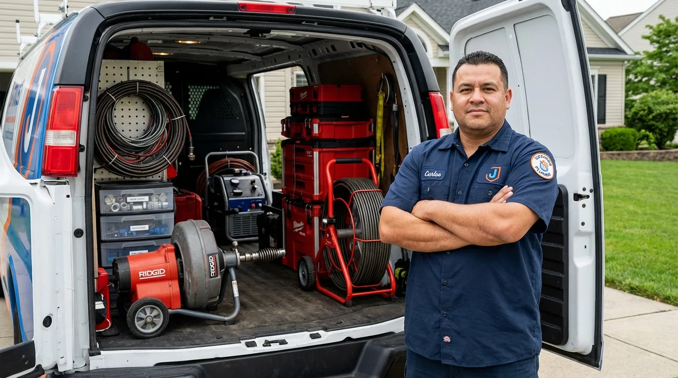 Professional drain cleaning equipment and Johns Plumbing LLC plumber in Redondo Beach